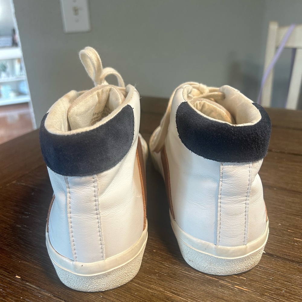 Madewell Sidewalk Leather sneakers size 8 women 6.5 men - Picture 8 of 12